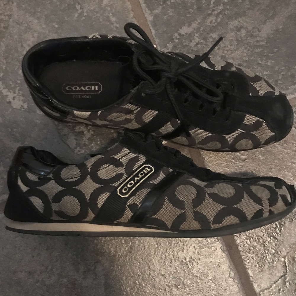Coach black sneakers